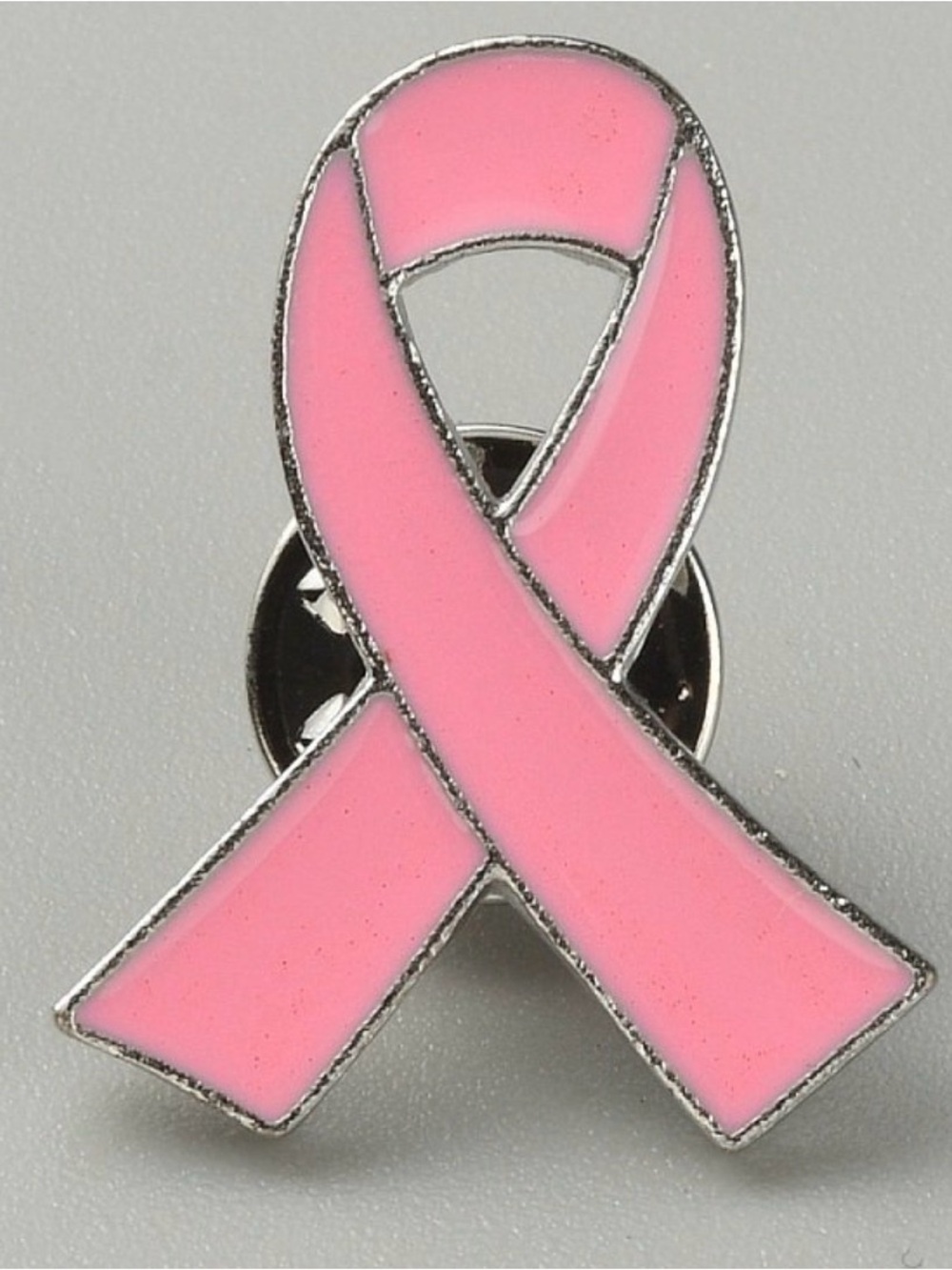Pink Awareness Ribbon Enamel Lapel Pin - Women Jewelry